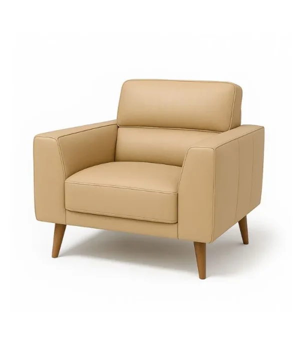 fauteuil KAVIA minimaliste beige
