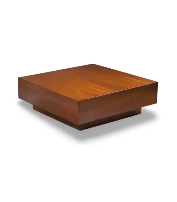 Table basse TERRA en bois noyer, design moderne pour salon contemporain