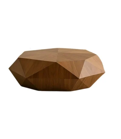 Table basse design ONYX en placage noyer – Ambiance Design