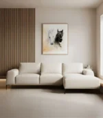 Canapé OASIS – canapé moderne beige en tissu HR