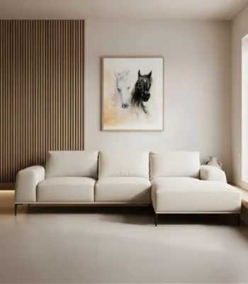 Canapé OASIS – canapé moderne beige en tissu HR