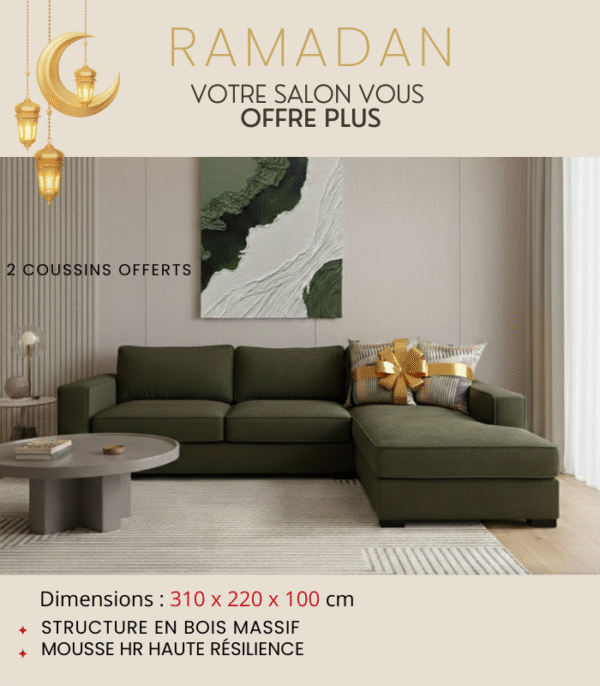 Salon d'angle TULIPE